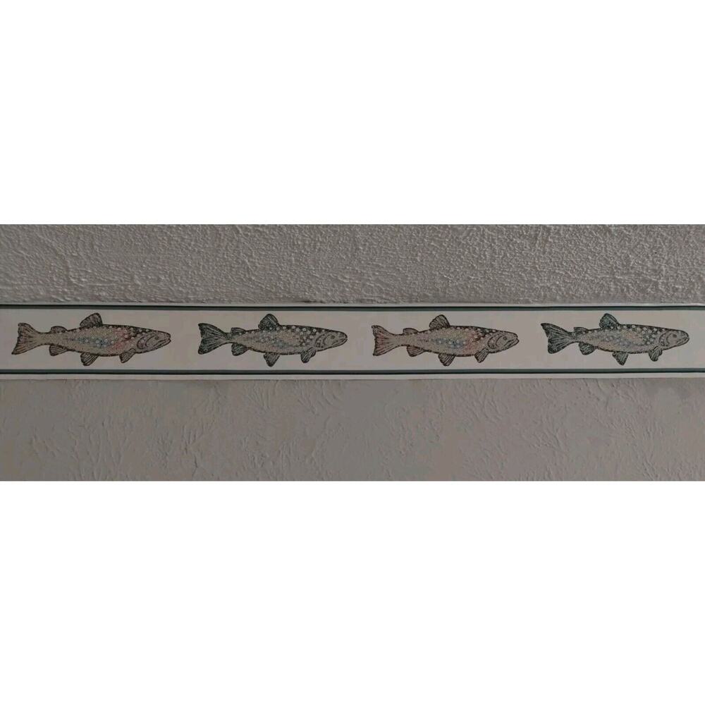 5" YORK Wall Border - Fish - Ocean - Nautical - Blue Green - 5 yds